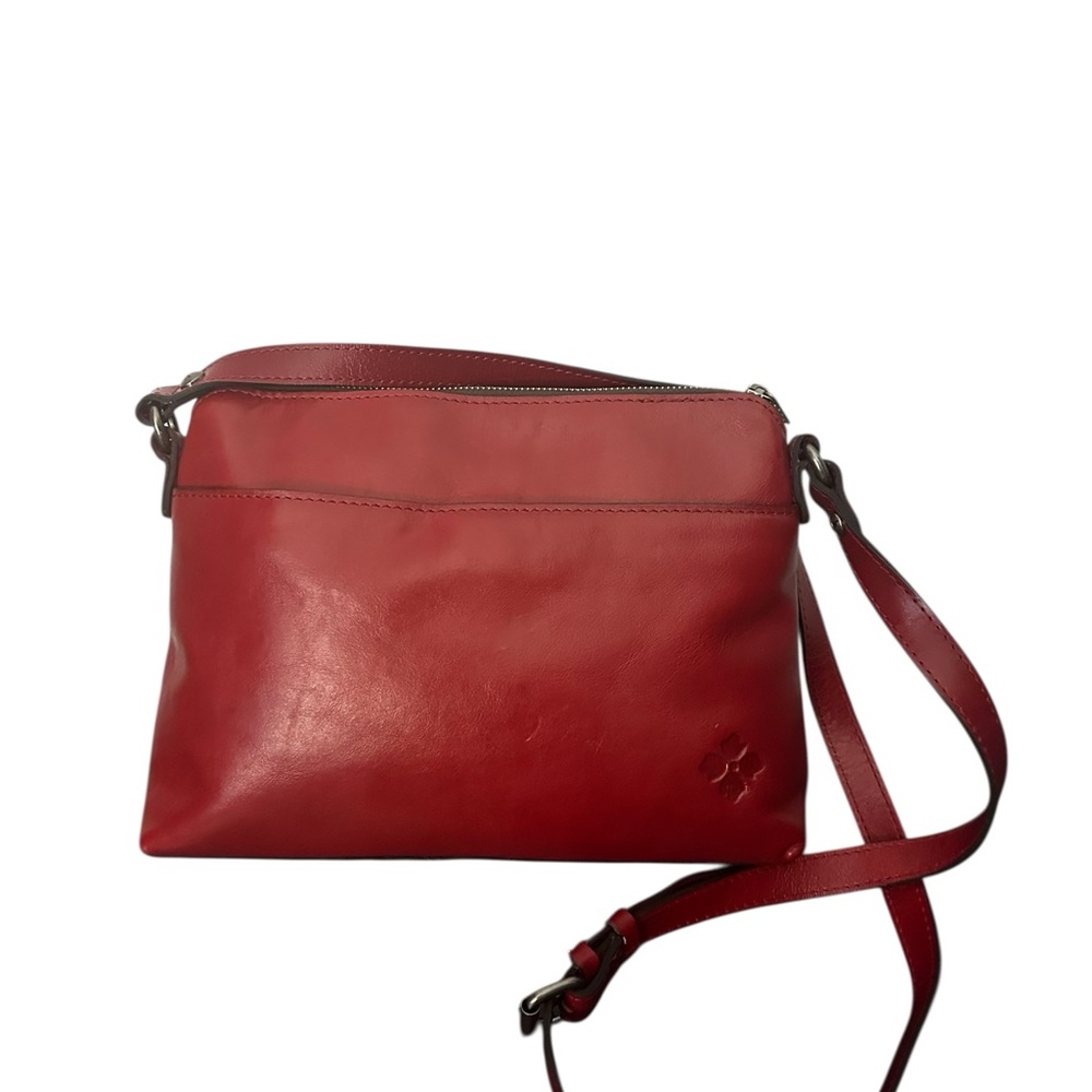 Patricia Nash Avellino Leather Crossbody Organizer Bag - Berry Red Heritage - Picture 3 of 8